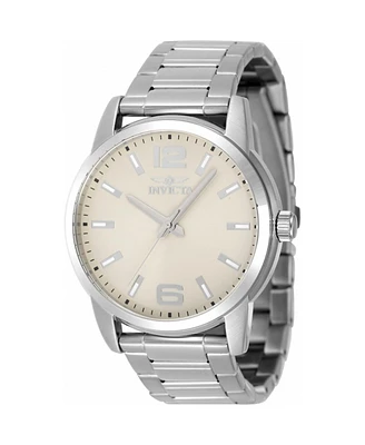 Invicta Men's 48492 Celestial Quartz 3 Hand Ivory Dial Watch