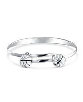 Bling Jewelry Jingle Bells Butterfly Bangle Bracelet Small Wrist 6.5 Inch .925 Sterling Silver Bells Silver Plated Adjustable