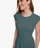 Calvin Klein Women's Short-Sleeve A-Line Dress