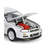 1/64 1999 Nissan Skyline V-Spec R34 Silver, 25th Anniversary Series