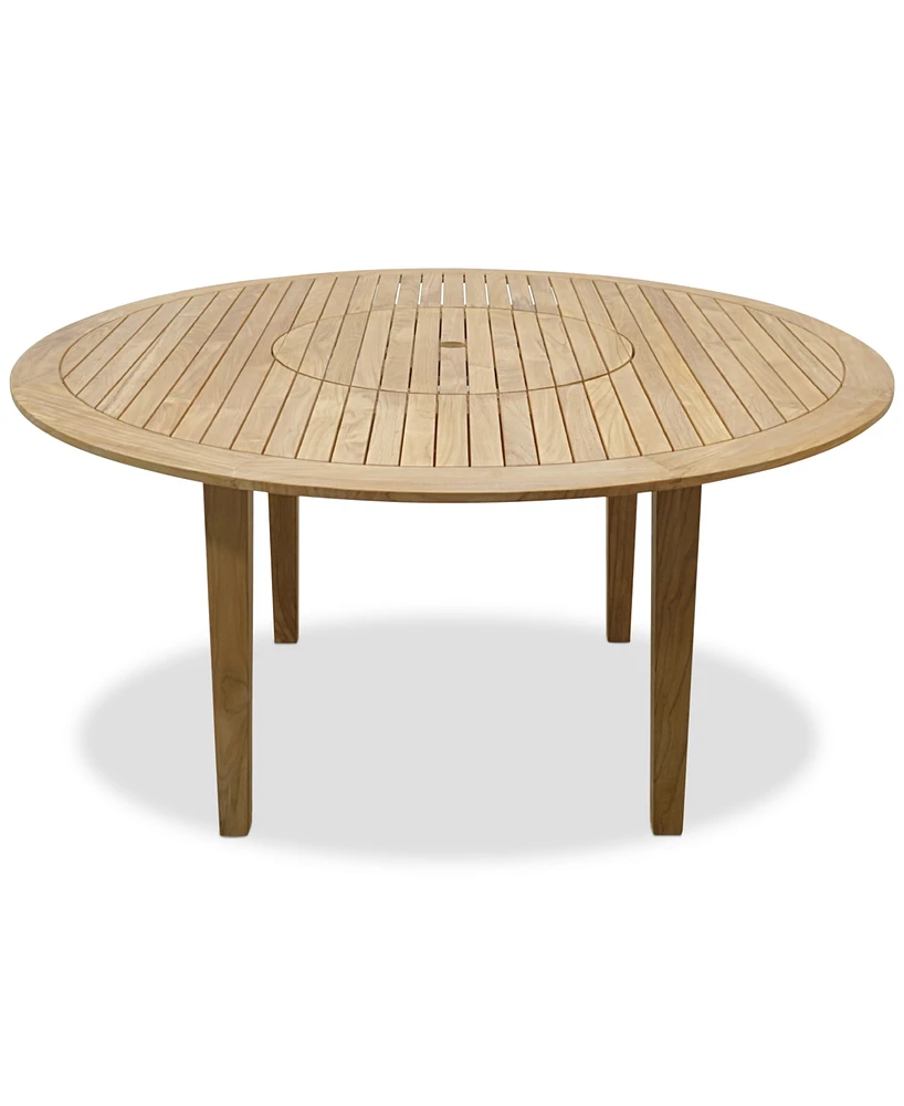 Bristol 59" Round Dining Table with Lazy Susan, created for Macy's