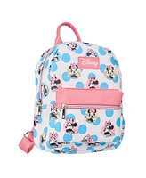 Disney's Minnie Mouse Pink and Blue Polka Dots 11.5" Mini Backpack