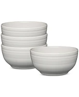 Fiesta White Bistro Coupe 5.5" Cereal Bowls, Set of 4