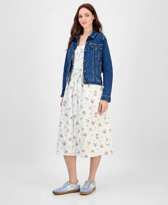 Levis Womens Original Denim Trucker Jacket Adore Midi Dress