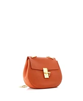 Pre-Owned Chloe Mini Drew Crossbody Bag Leather