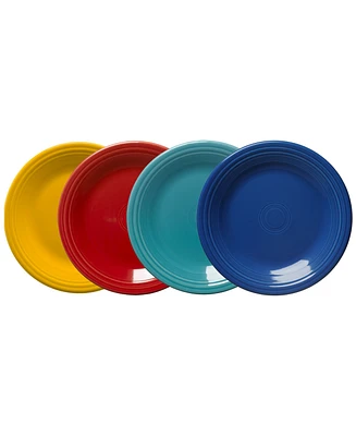 Fiesta Classic Rim 10.5" Dinner Plates, Set of 4
