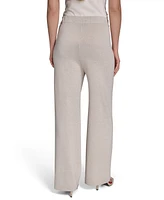 Halston Women's High-Rise Wide-Leg Knit Pants