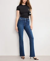 Good American Women's Soft Tech Classic Bootcut Jeans