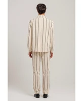 Pcfg Men's Free Heaven Kutnia Striped Oversized Blazer