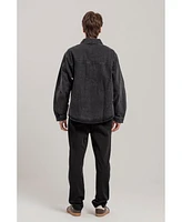 Pcfg Men's Free Heaven Destroyed Denim Jacket
