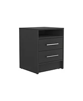 Depot E-shop Leyva Nightstand, Two Drawers, Superior Top