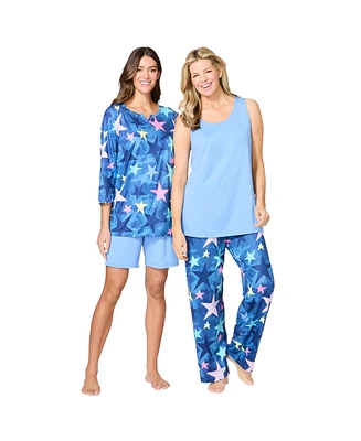 Dreams & Co. Plus 4-Piece Pajama Wardrober