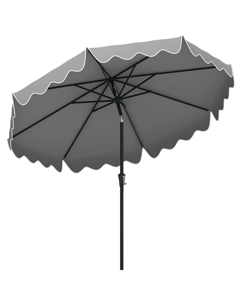 Patio Umbrella with Crank Handle and Push Button Tilt