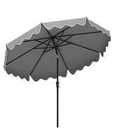 Patio Umbrella with Crank Handle and Push Button Tilt