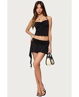 Edikted Women's Romee Ruched Halter Top