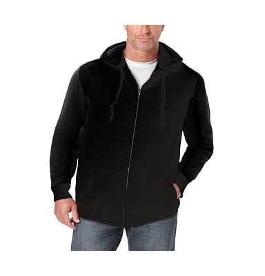 KingSize Big & Tall Longer-Length Fleece Full Zip Hoodie