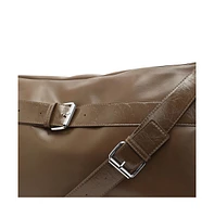 Women's The Tang-Buckle Tote Bag - Chocolate Brown