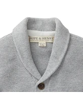 Hope & Henry Baby Organic Shawl Collar Cardigan and Sweater Legging Gift Box Set, Infant