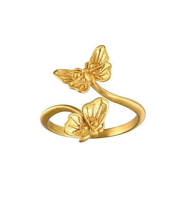 Satya Jewelry Freedom to Soar Adjustable Butterfly Ring