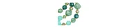Sohi Women's Green Under-The-Sea Multi-Layered Necklace