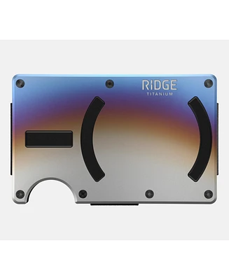 The Ridge Men's Ridge Wallet For Magsafe - Burnt Titanium - Cash Strap