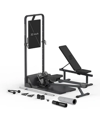 Speediance Smart Home Gym System, Multifunctional Smith Machine Home Gym Power Cage, Portable Cable Machine for Home Workout, Works Plus Max