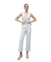 Nocturne Women's Embroidered Bootcut Pants