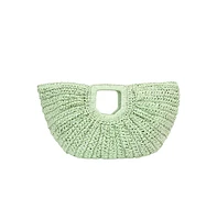 Women's The Sol-Straw Hand Bag - Mint Green