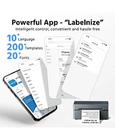 Polono Bluetooth Thermal Shipping Label Printer, Wireless 4x6 Shipping Label Printer for Small Business, Support iOS, Android, Windows and Mac, Compat