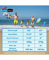 Wham-o Body Board with Wrist Leash Fiberclad Cover Phuzion Core Crescent Tail - Curve/Wave