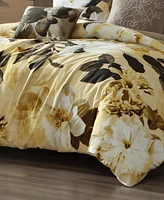 Bebejan Zayra Bedding 100% Cotton Sateen 5 Piece King Size Reversible Comforter Set