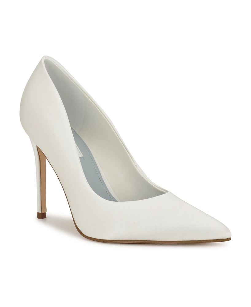 Nine West Women's Fresh Bridal Satin Stiletto Pumps