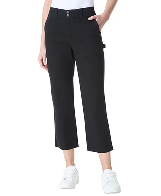 Gloria Vanderbilt Women's High Rise Cropped Cargo Pants