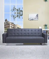 Gold Sparrow 87" Faux Leather Frankfort Convertible Sofa Bed, Created for Macy's