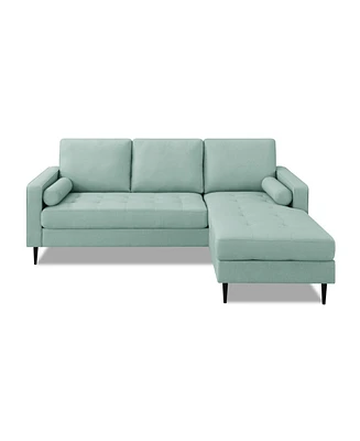 Gold Sparrow 82" Polyester Lexington Reversible Sectional, Created for Macy's