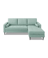 Gold Sparrow 82" Polyester Lexington Reversible Sectional, Created for Macy's