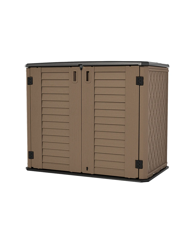 Mondawe Hdpe 50" W x 29" D 41" H Outdoor Storage Cabinet