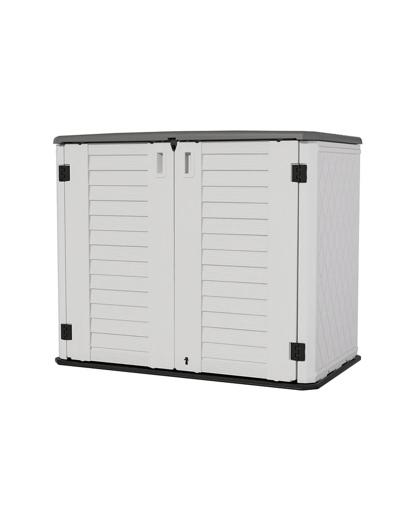 Mondawe Hdpe 50" W x 29" D 41" H Outdoor Storage Cabinet