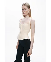 Nocturne Women's Corset-Inspired Blouse