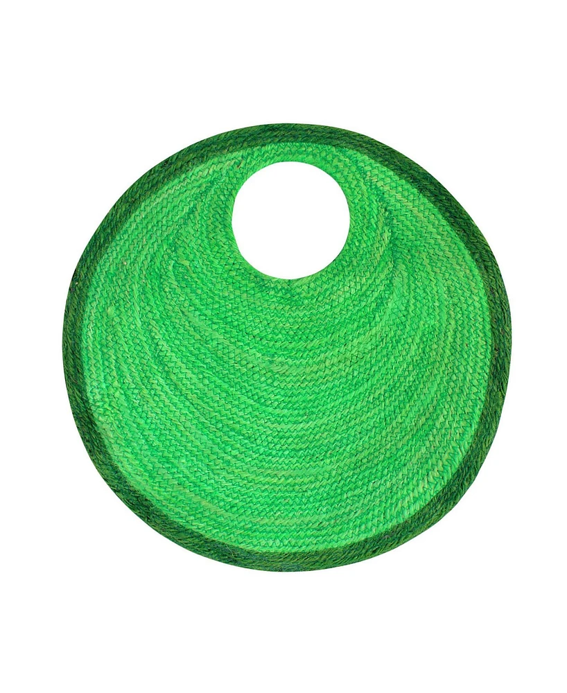 Solo Avocado Jute Bag In Green