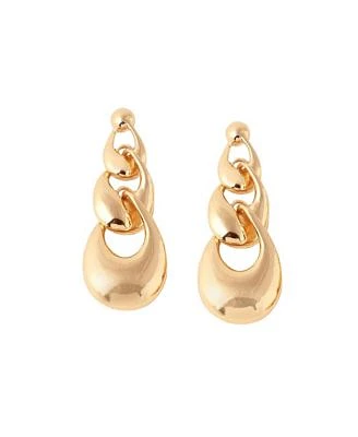 Sohi Womens Chainlink Drop Earrings