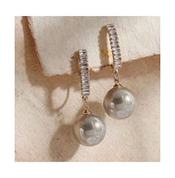 Sohi Women's Stone Drop Earrings