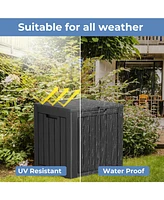 Mondawe 31 Gallon Outdoor Garden Resin Storage Deck Box