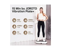 Joroto Vibration Plate Exercise Machine – Full Body Vibrating Platform with Remote Control, 2 Resistance Bands, and 330LBS Weight Capacity for