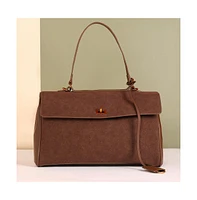 Women's The Lume Satchel Bag - Chocolate Brown