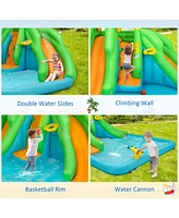 Mecale Kids Inflatable Water Park Bounce House with 480 W Blower