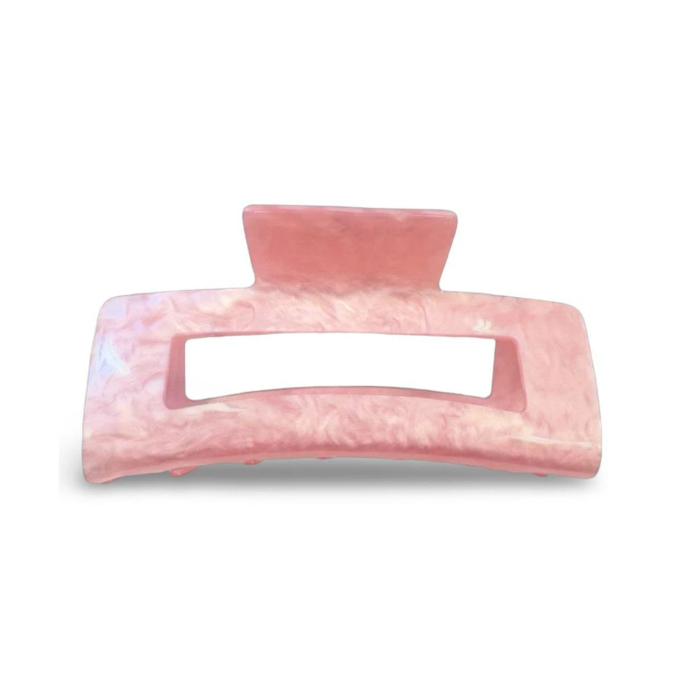 Large Rectangle Claw Clip - Pink