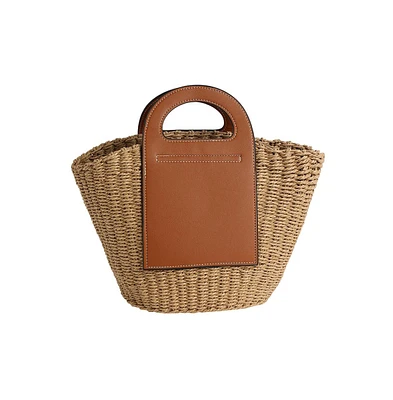 Women's The Basket Bucket Bag - Khaki Brown