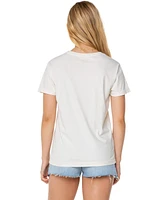 Roxy Juniors' Wave Stripe Cotton T-Shirt