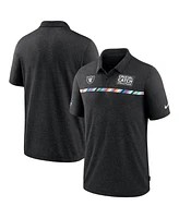 Nike Men's Black Las Vegas Raiders Crucial Catch Sideline Early Season Polo Shirt